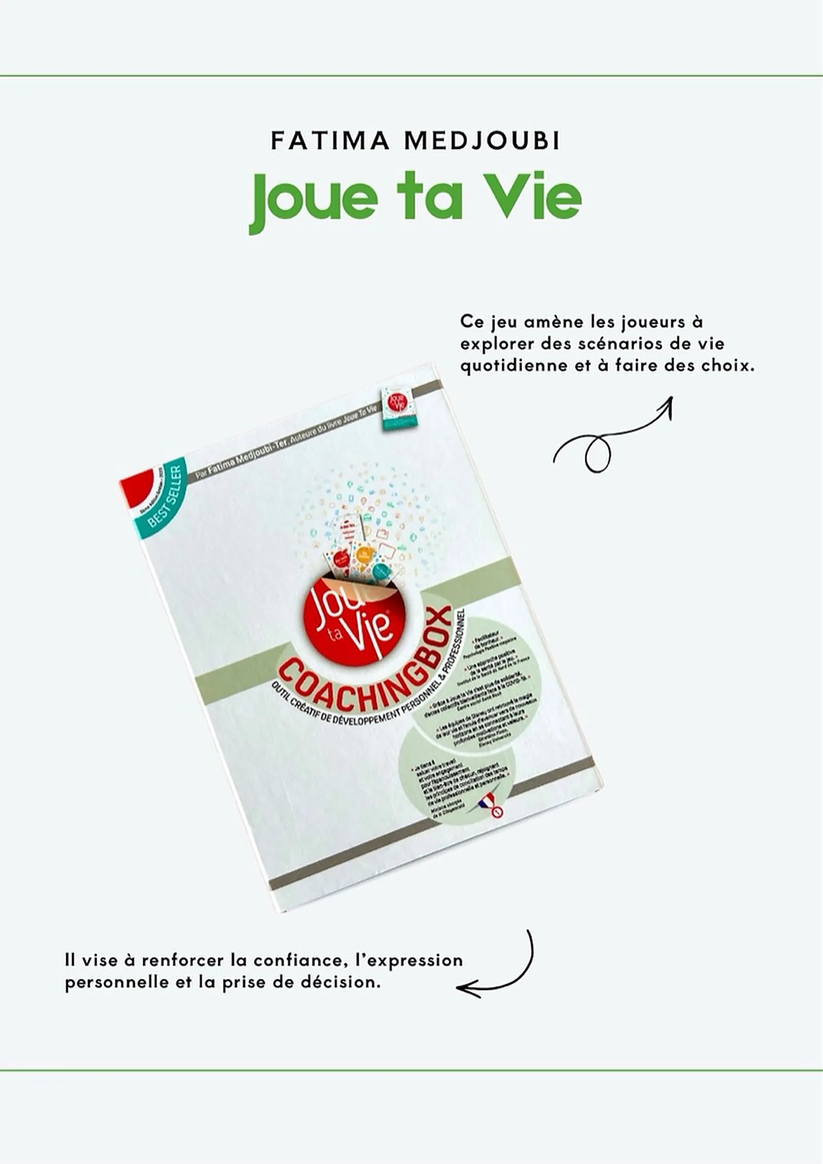 Joue ta Vie - Fatima Medjoubi
